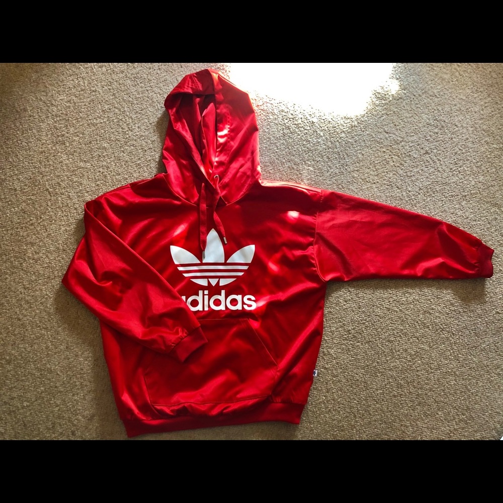 Satin Trefoil Adidas Hoodie